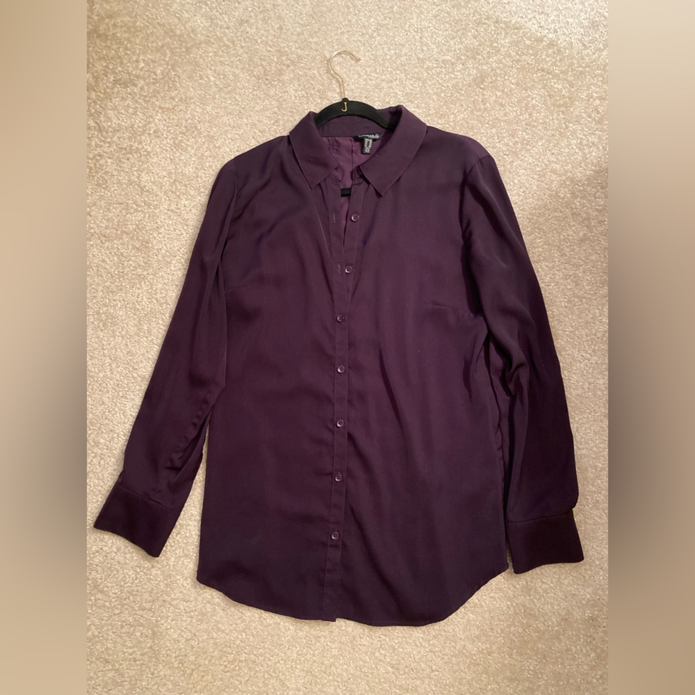 Plum Purple Button Down Shirt